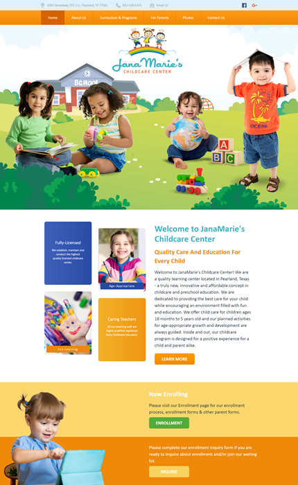 Childcare Website Templates